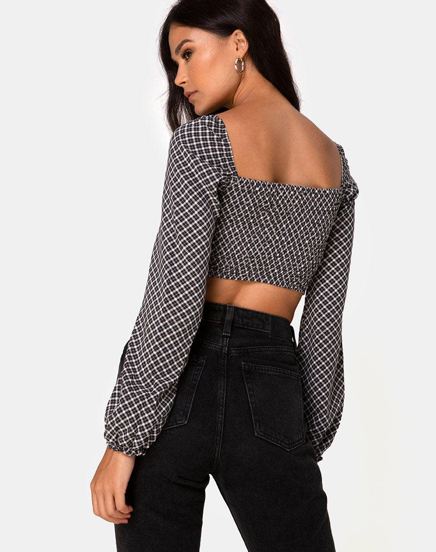 Top Elina en Check It Out Negro