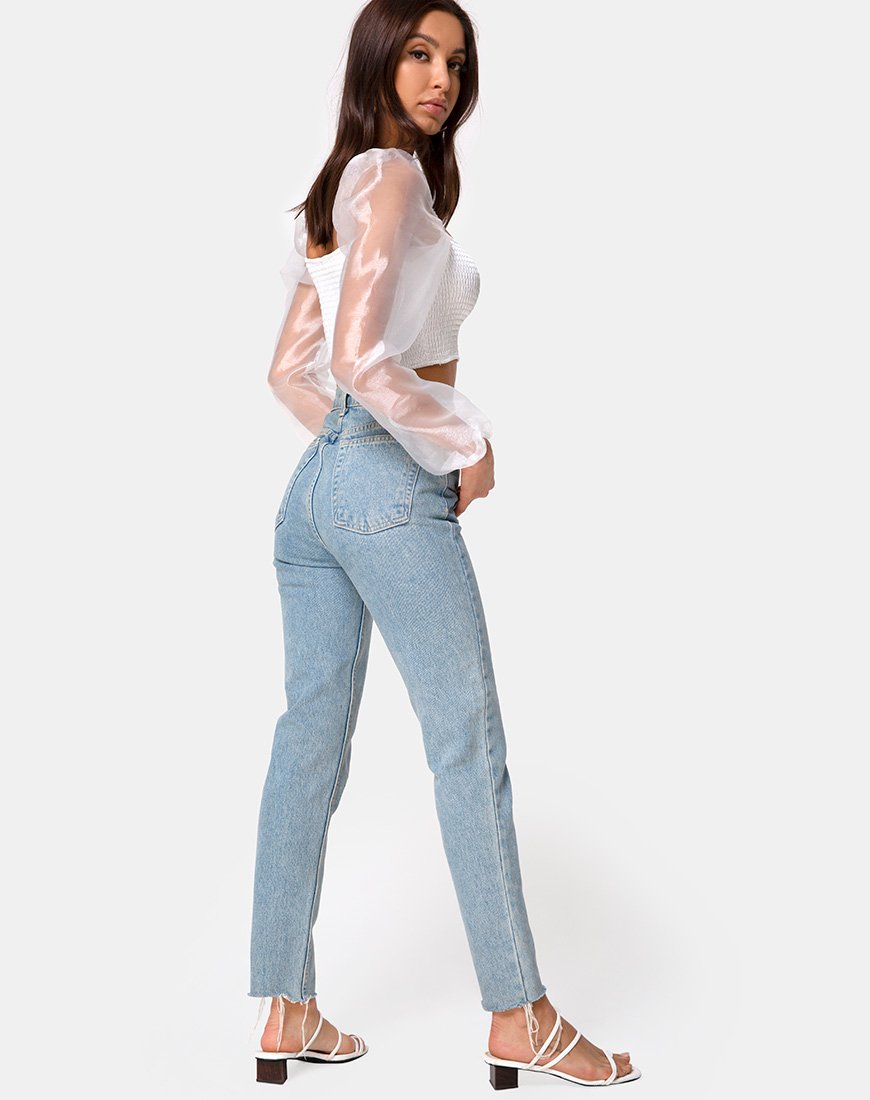 Imagen de Elina Top en Organza Crema