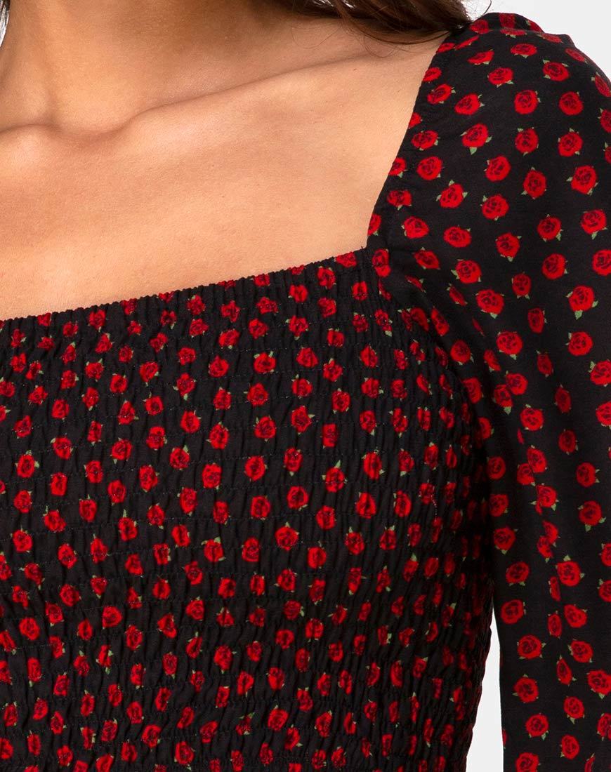 Imagen de Elina Top en Dotty Rose Negro