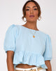 Imagen del top Ellen azul cielo