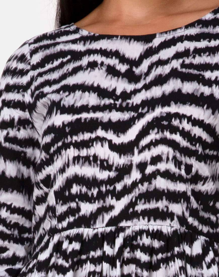 Imagen de Ellery Vestido Animal Drip Gris