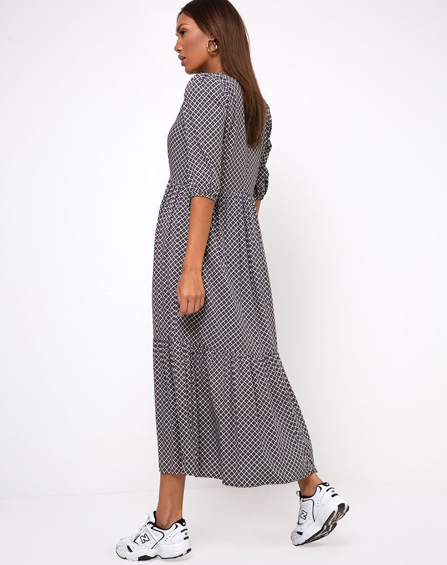 Imagen de Ellery Maxi Dress in Check it Out Negro