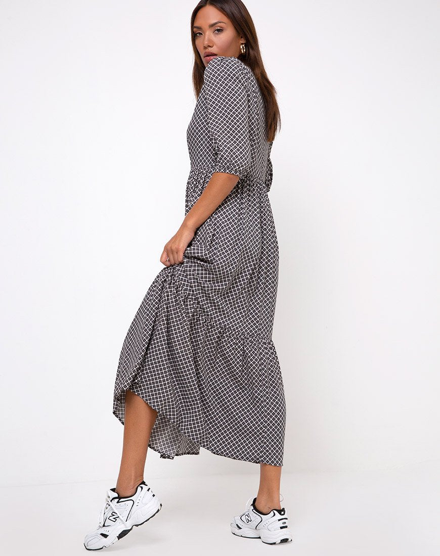 Imagen de Ellery Maxi Dress in Check it Out Negro