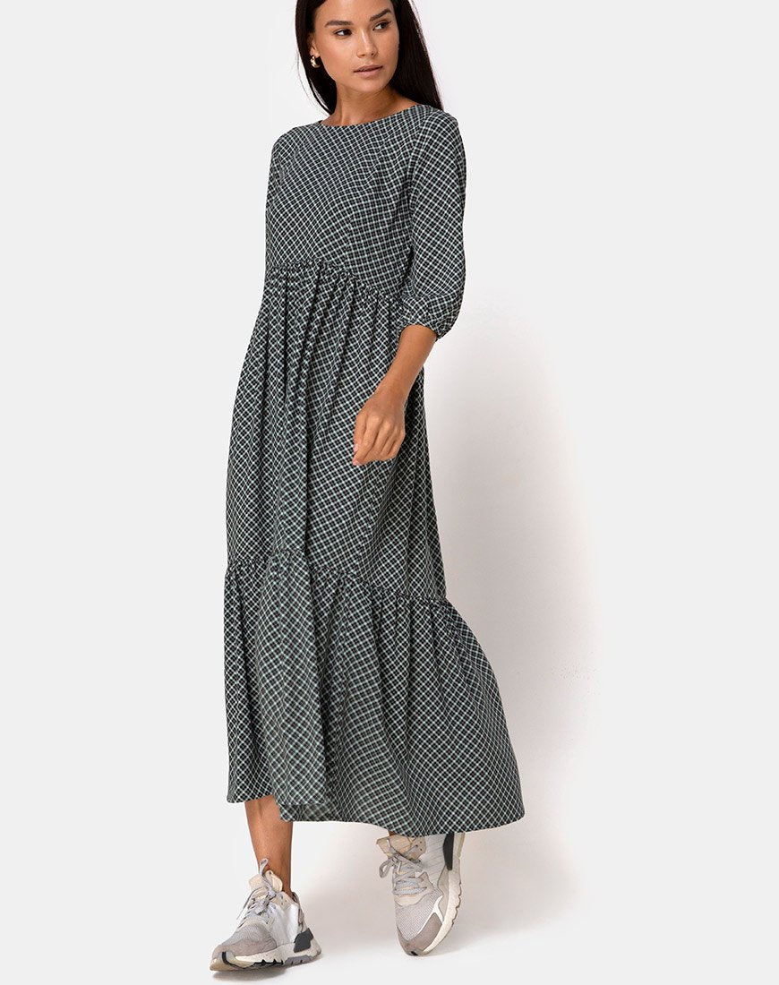 Imagen de Ellery Maxi Dress in Check it Out Green