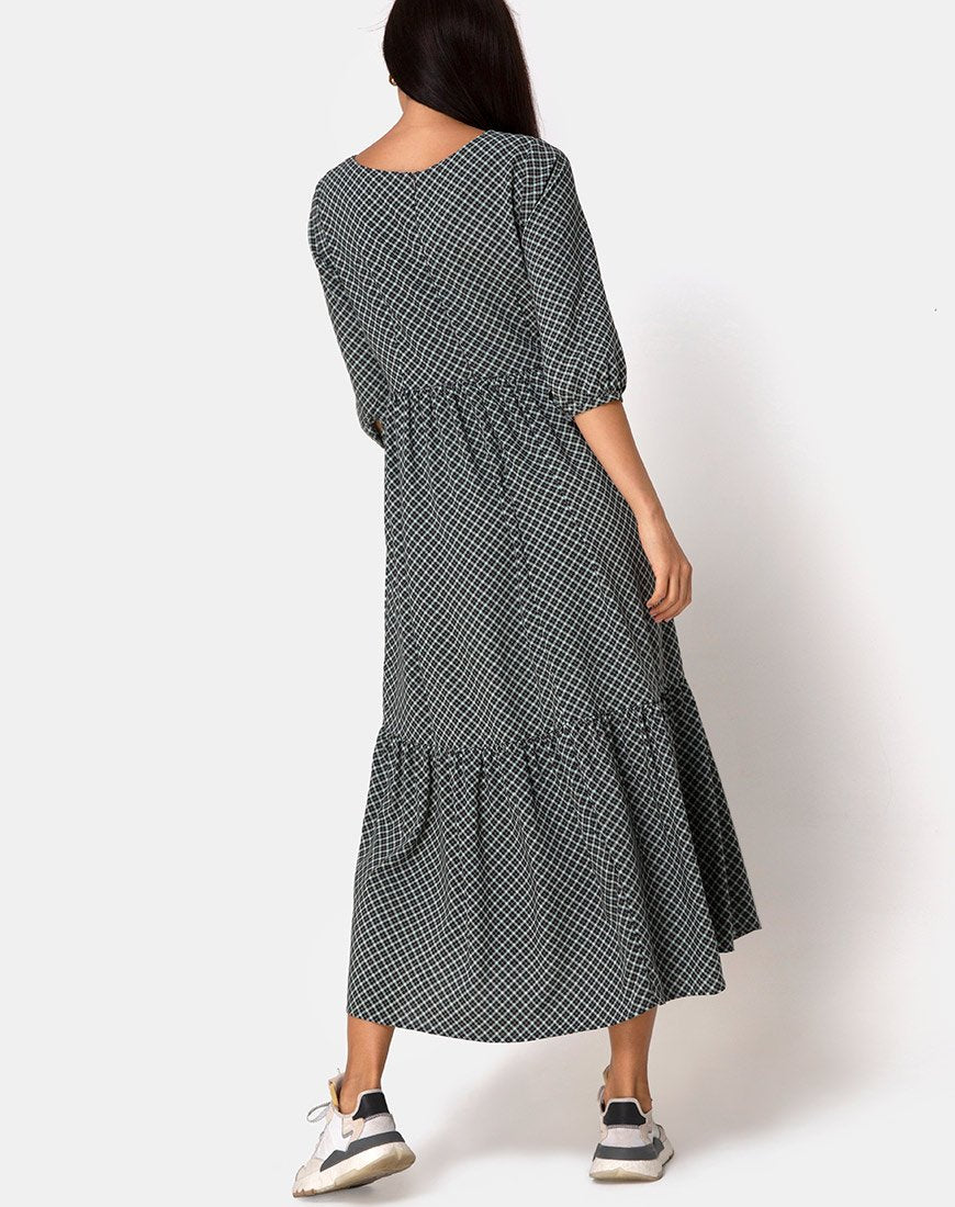 Maxi Vestido Ellery en Check it Out Verde