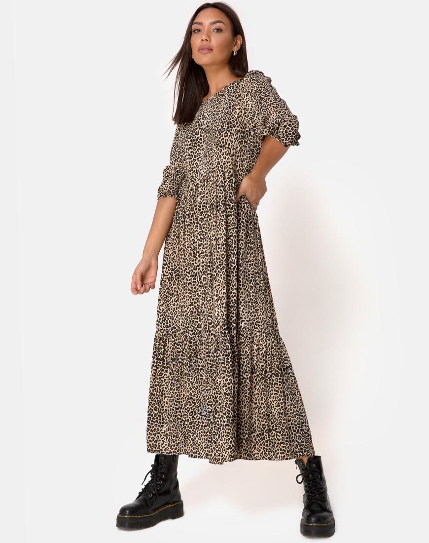 Vestido Ellery en Rar Leopard Marrón