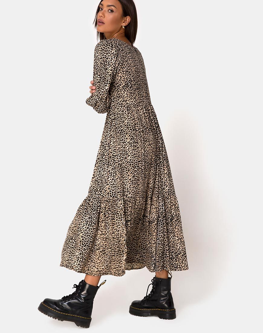 Vestido Ellery en Rar Leopard Marrón