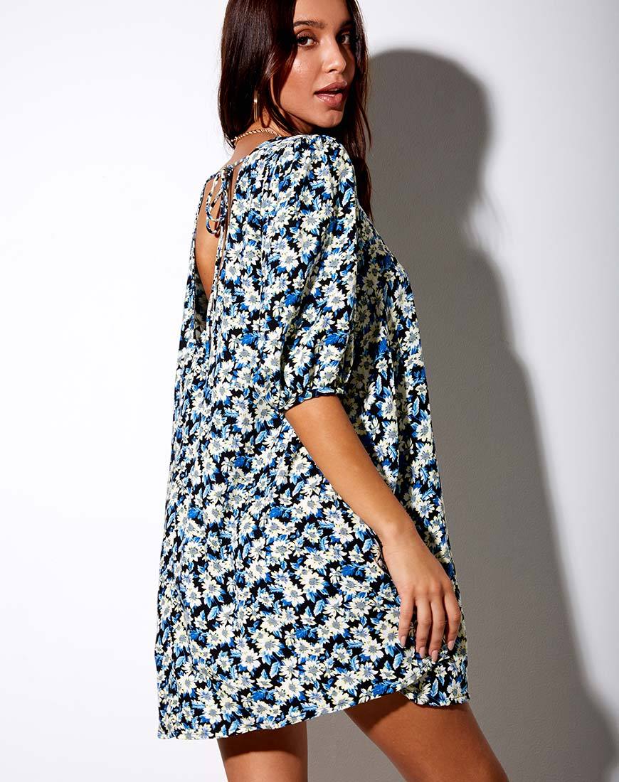 Vestido Elna Babydoll Azul Aster
