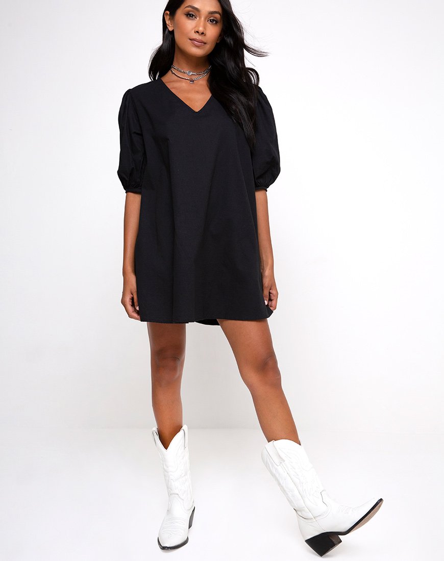 Imagen de Elna Babydoll Dress in Black