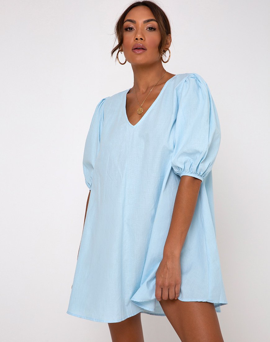 Imagen de Elna Babydoll Dress in Sky Blue