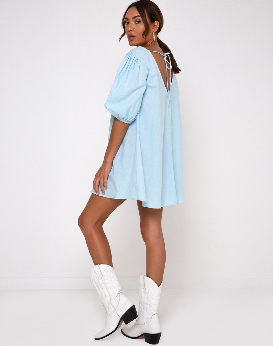 Imagen de Elna Babydoll Dress in Sky Blue