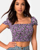 Imagen de Elso Crop Top en Flor de Lila