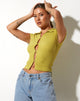 imagen de Elva Shirt en Bubble Jersey Olive Oil