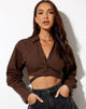 Imagen de Elyse Crop Top en Caoba Profundo