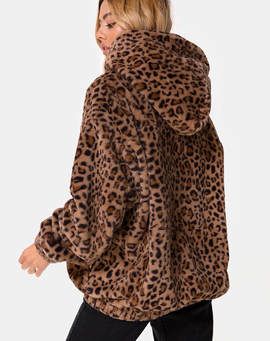 Imagen de la chaqueta Emerson Marrón Leopardo