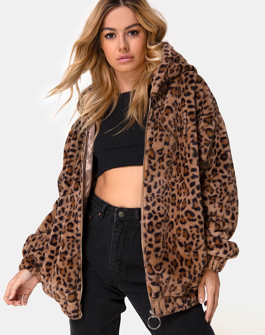 Chaqueta Emerson Marrón Leopardo