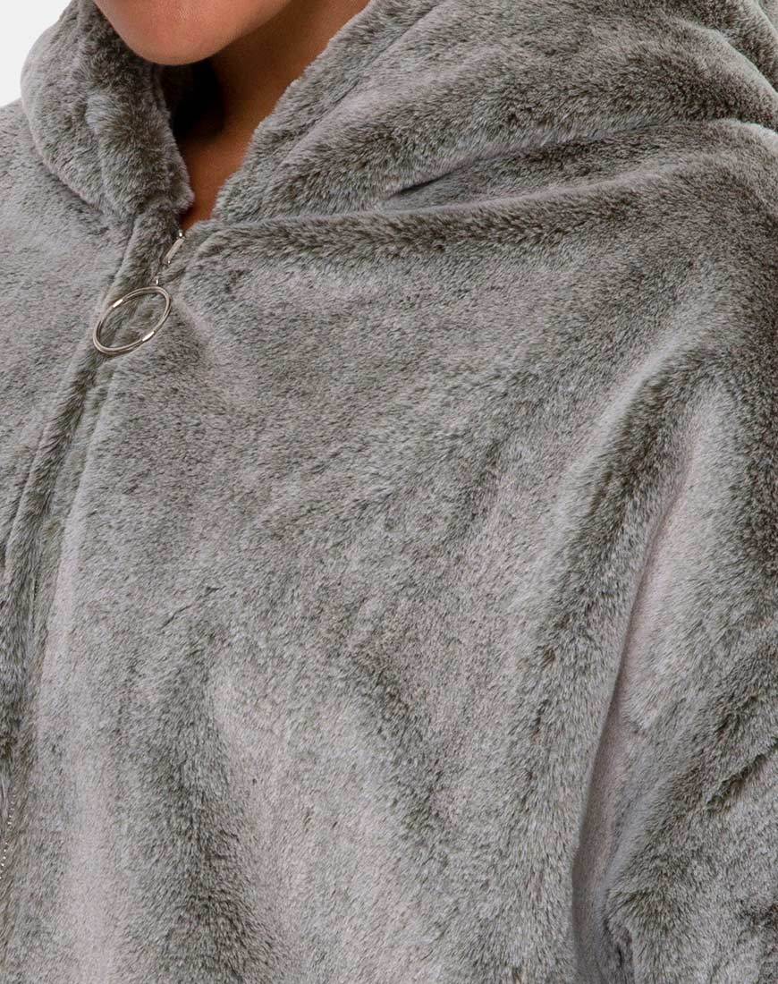 Imagen de la chaqueta Emerson de piel sintética Gris