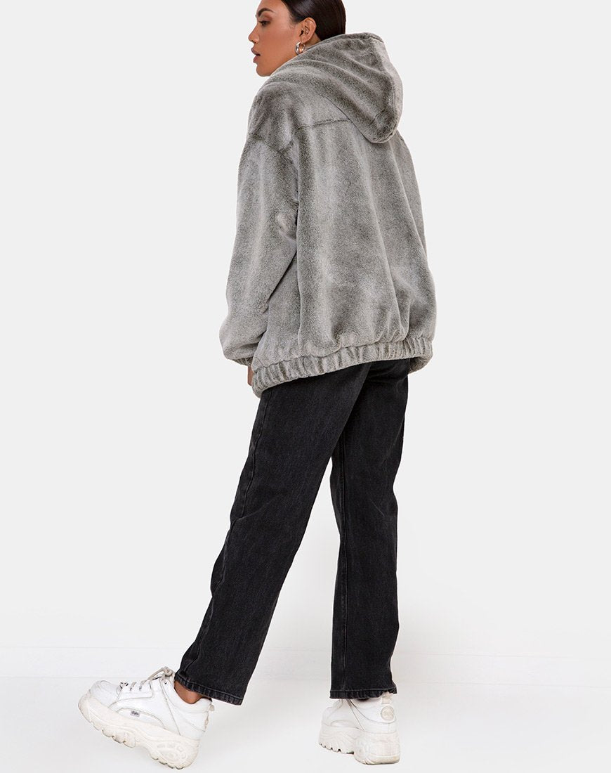 Imagen de la chaqueta Emerson de piel sintética Gris