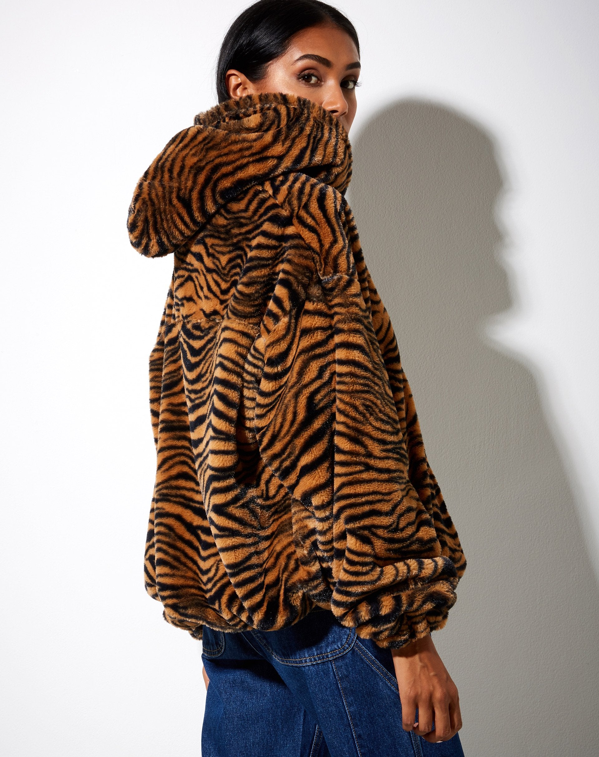 Imagen de la chaqueta Emerson en marrón tigre