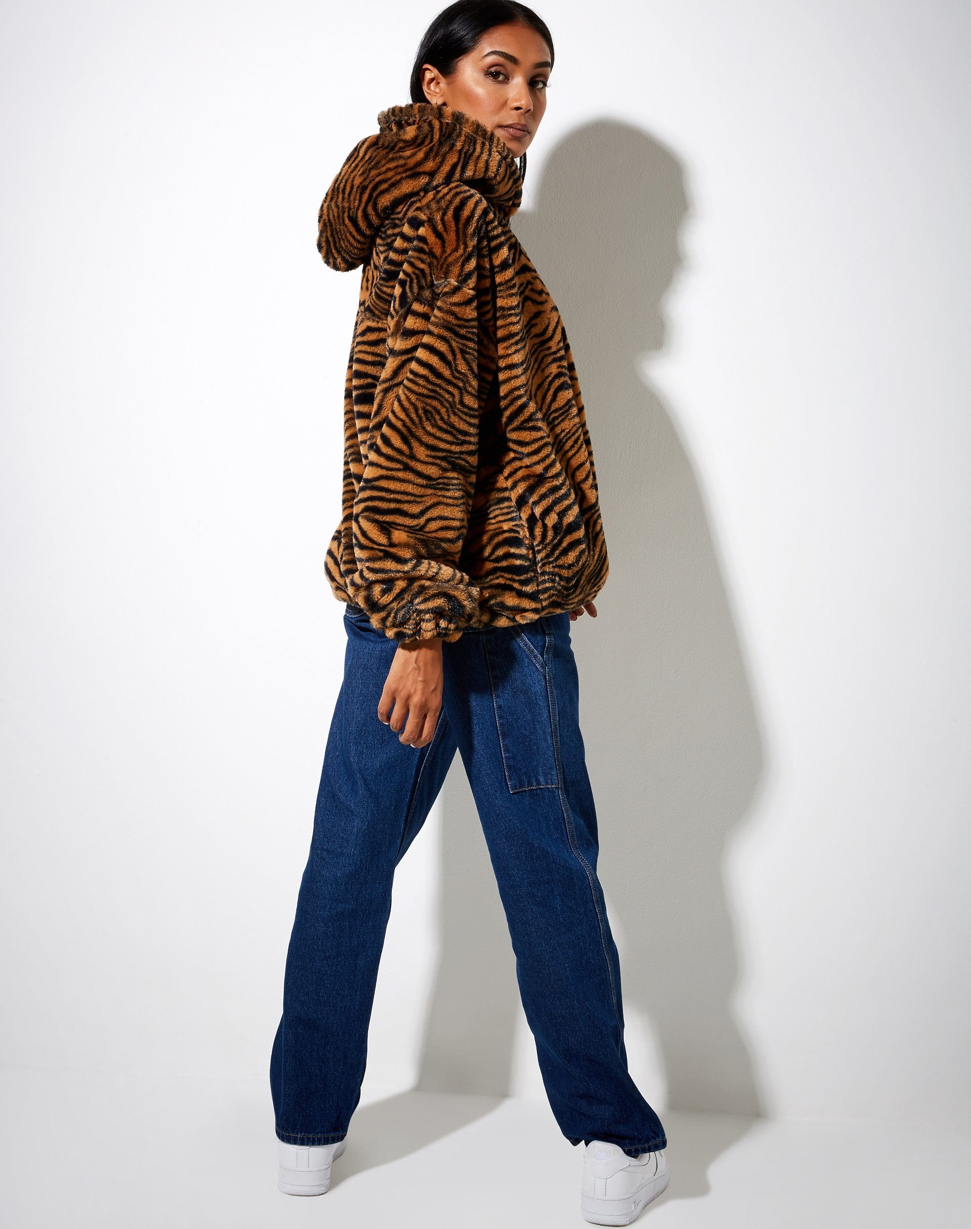 Imagen de la chaqueta Emerson en marrón tigre