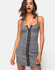 Imagen de Ena Bodycon Dress in Hook and Eye Charles Check