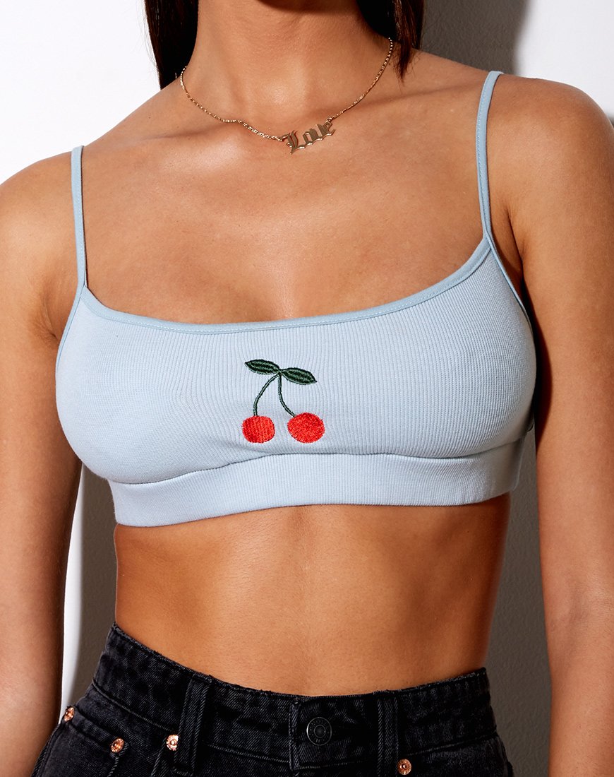 Esme Bralet en Azul Bebé Cereza Embro