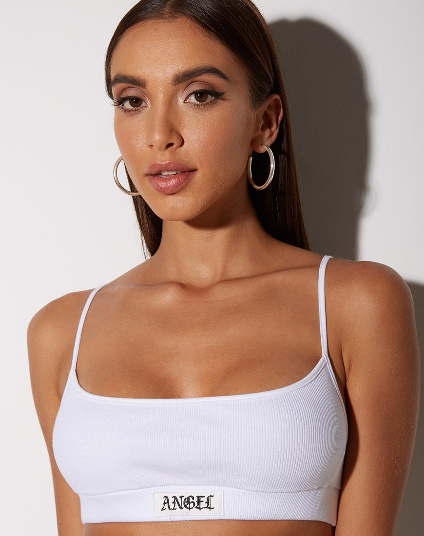 Imagen de Esme Bralet blanco con bordado de ángeles