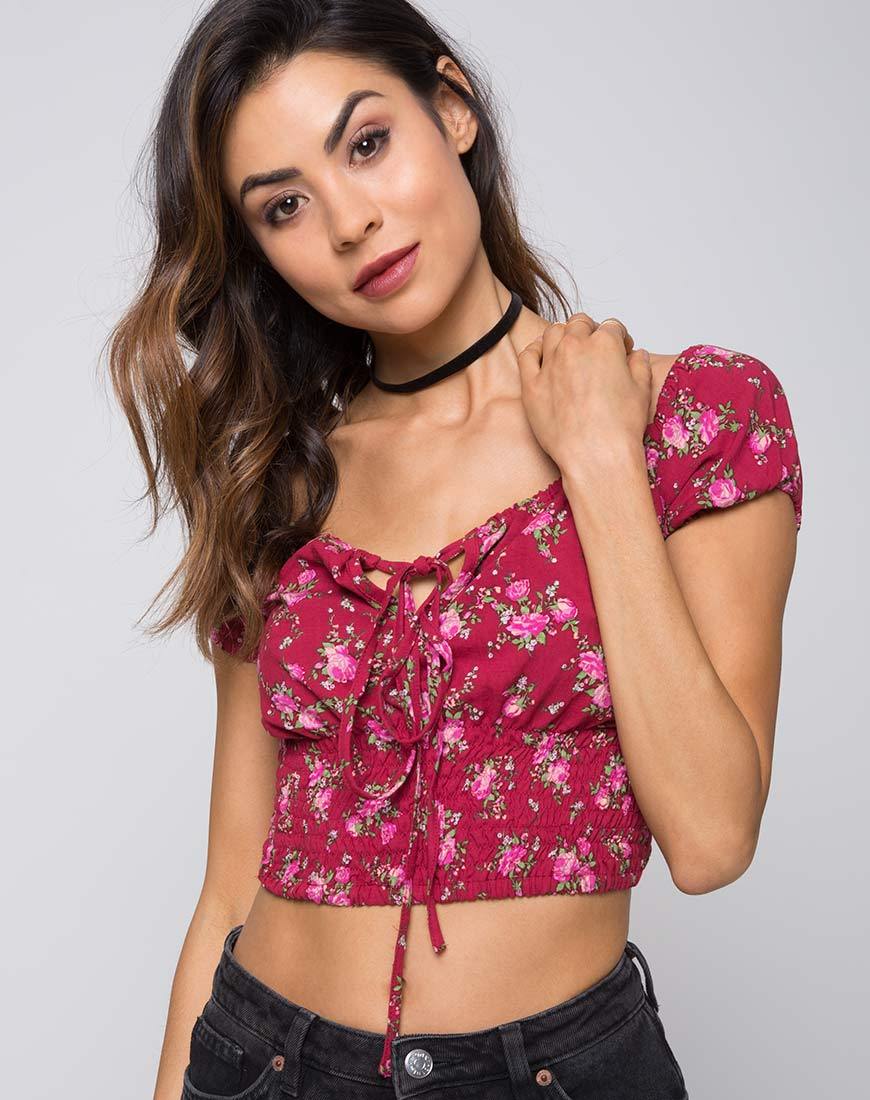 Evane Crop Top en Soheila Floral