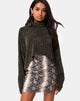 Imagen de Evie Cropped Sweater en chenilla caqui