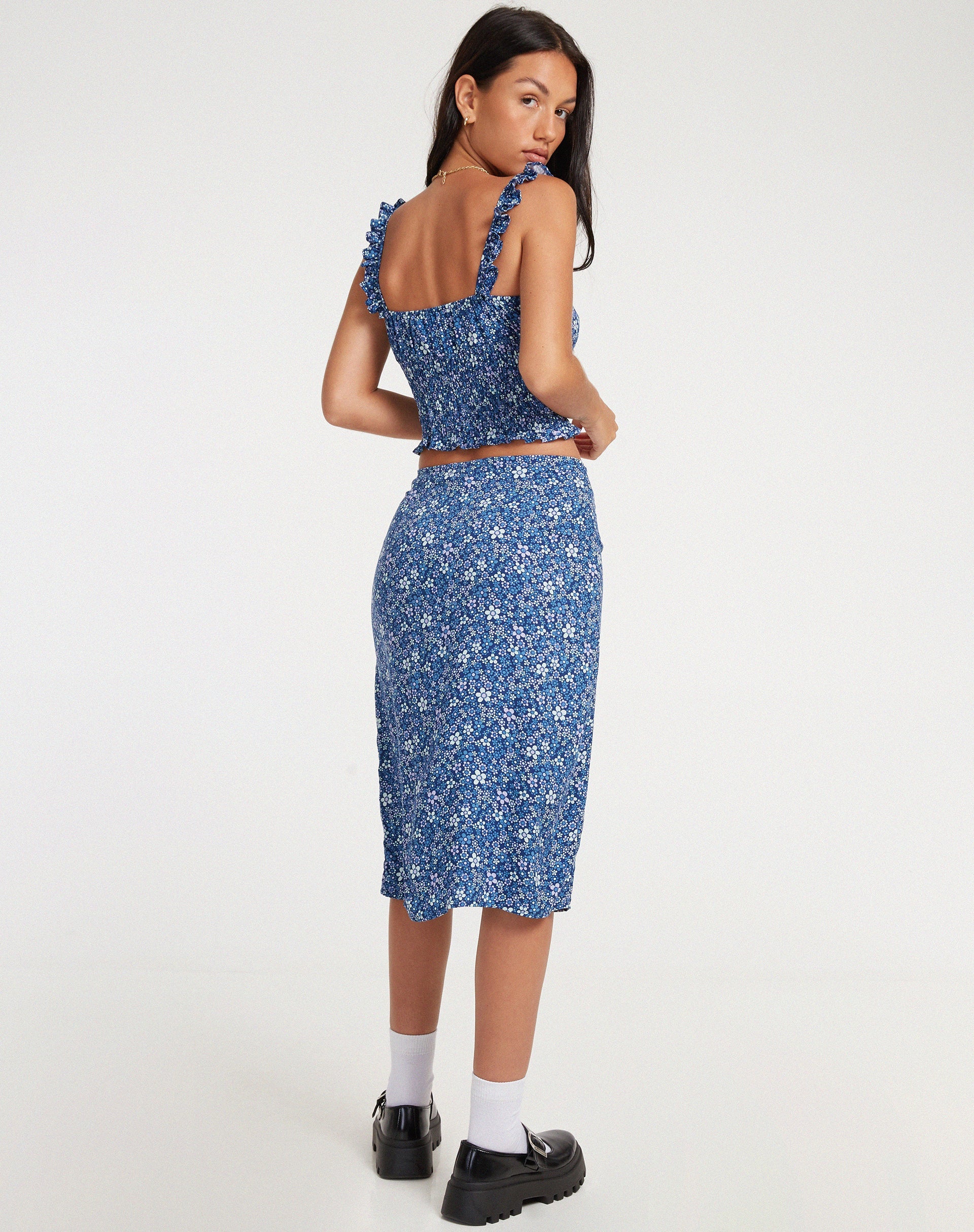 imagen de Ezra Top en Retro Floral Azul