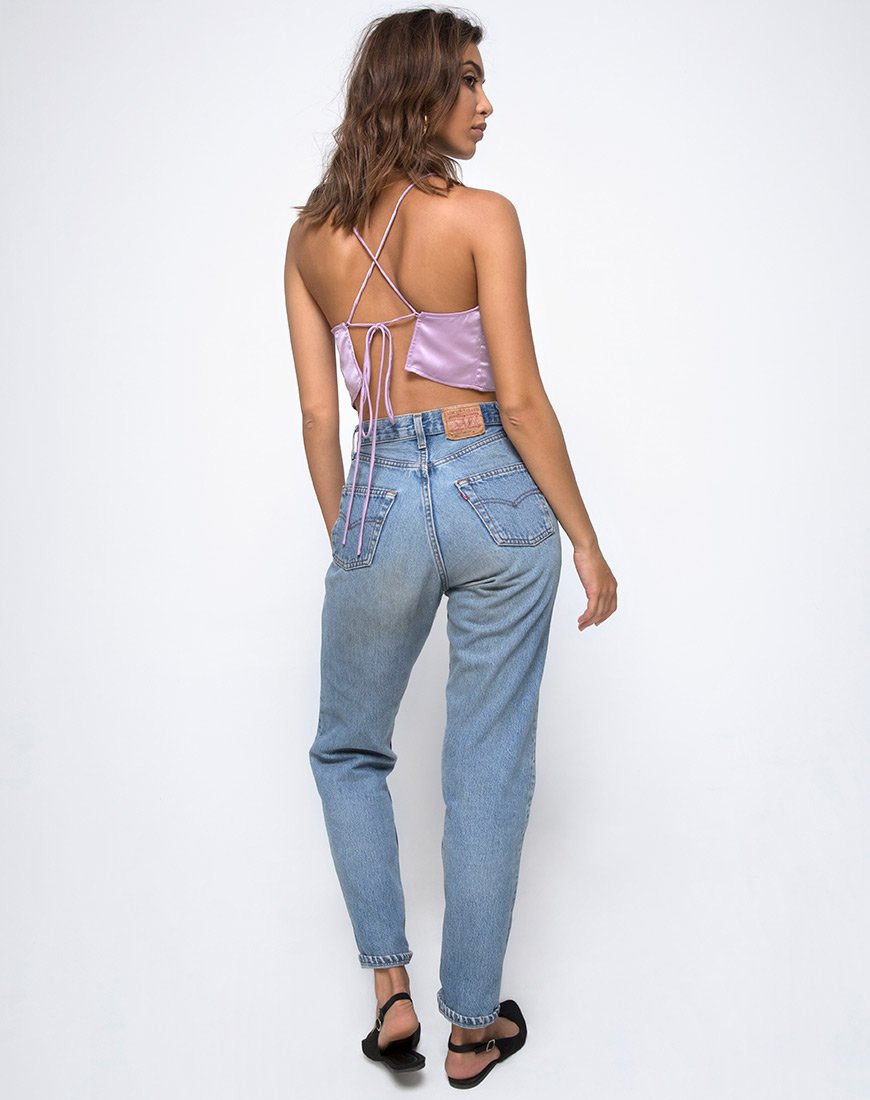 Imagen de Fair Cami Top de satén lila