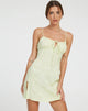 imagen de Famala Slip Dress in Satin Rose Pistachio
