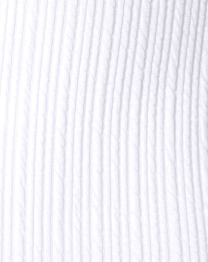 Imagen de Farlie Bodycon Dress in Multi Rib Ivory