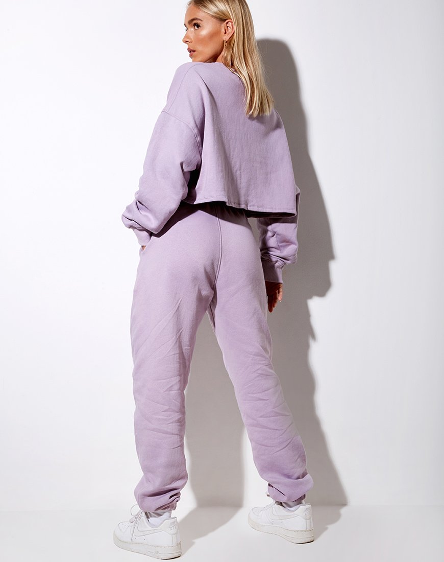 Imagen de Basta Jogger en Violeta Angel Embro Blanco