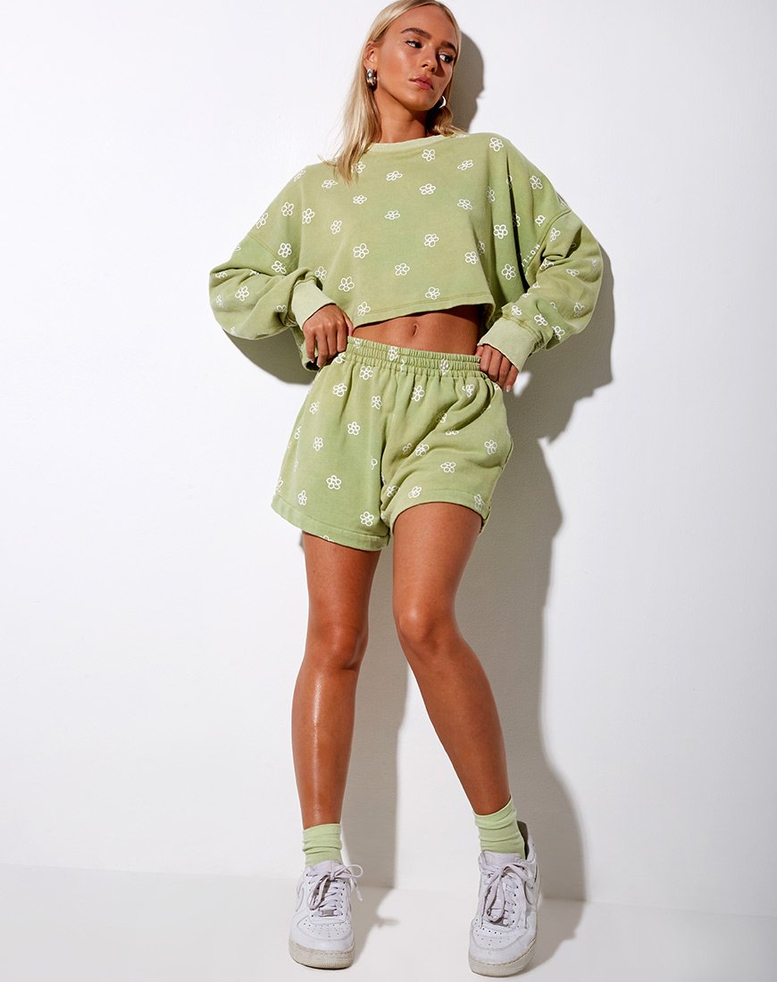 Imagen de Terry Short en Graffiti Flor Pequeña Sage