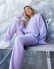 Imagen de Fawly Crop Top en Violeta Angel Embro en Blanco