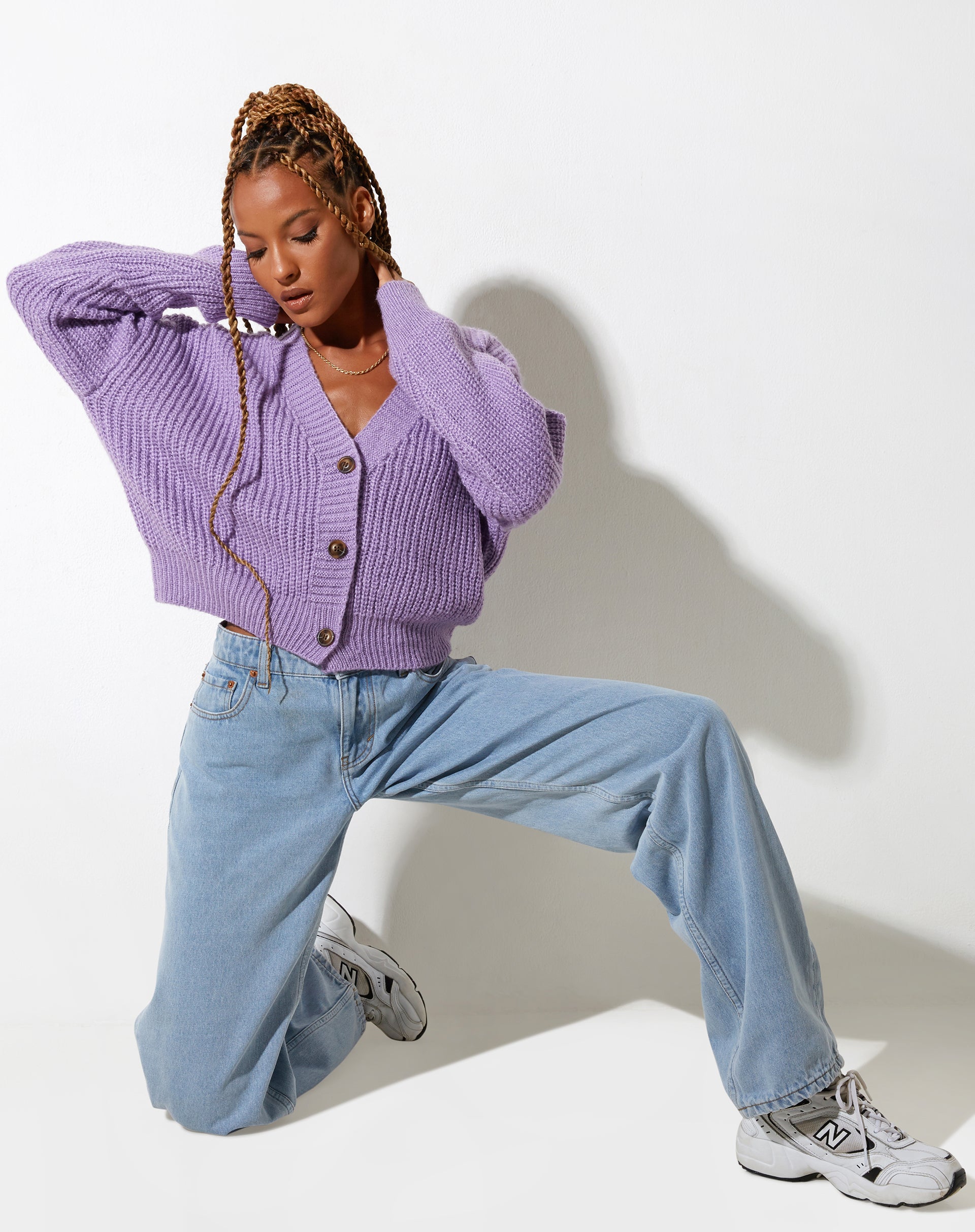 imagen de Faya Cardigan en Knit Purple