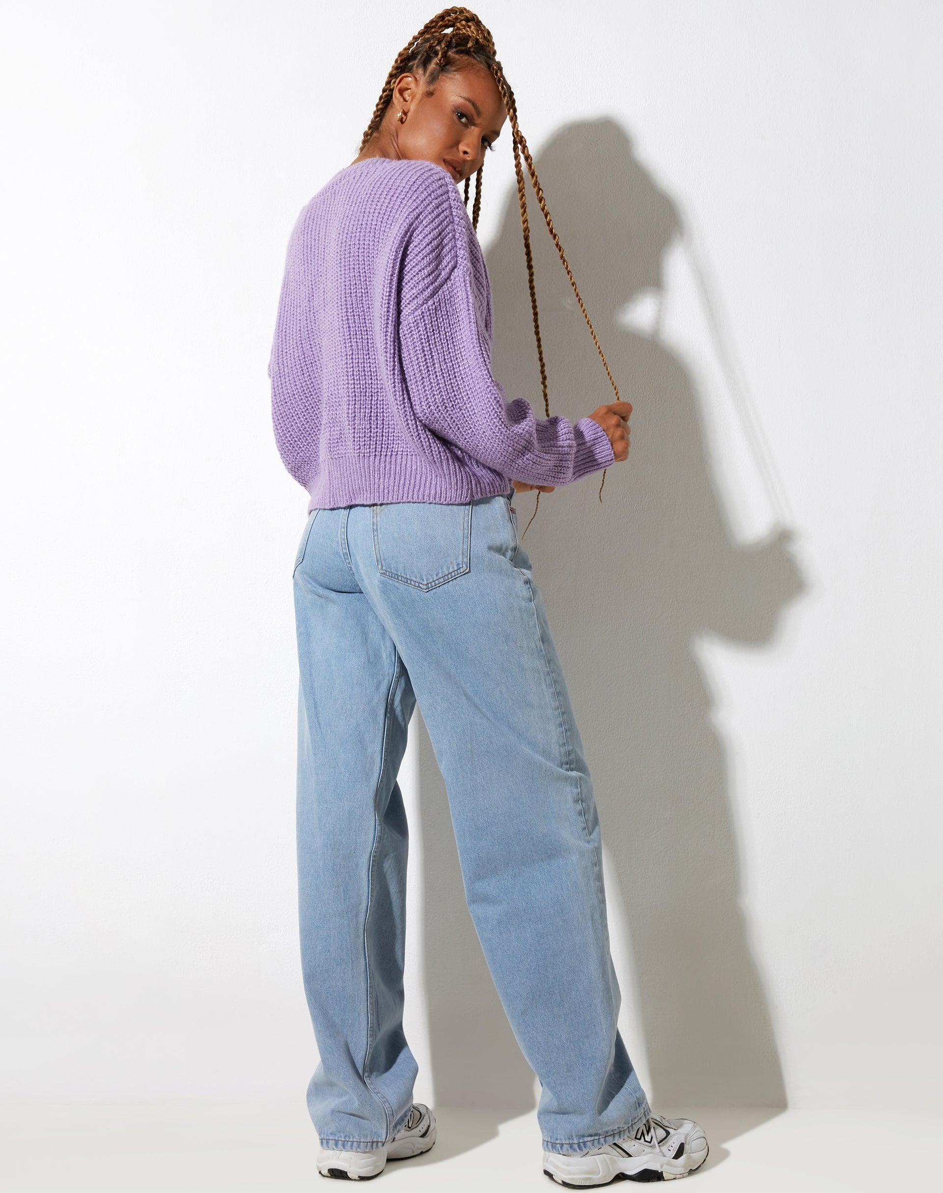 imagen de Faya Cardigan en Knit Purple