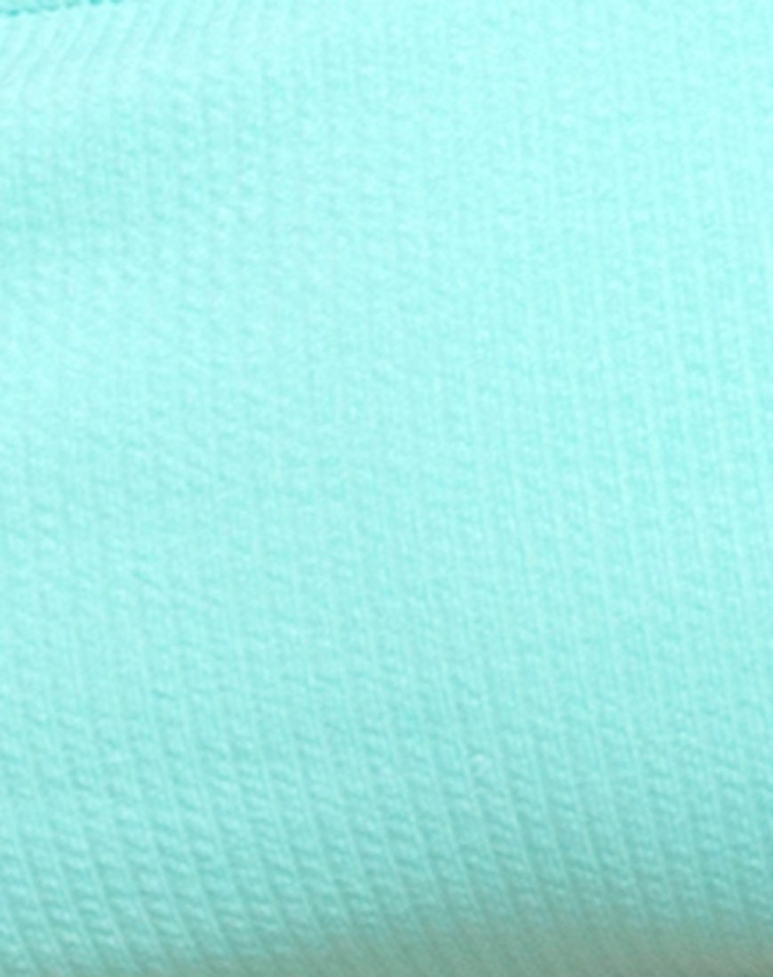 Imagen del sujetador de bikini Febe en mini rib menta