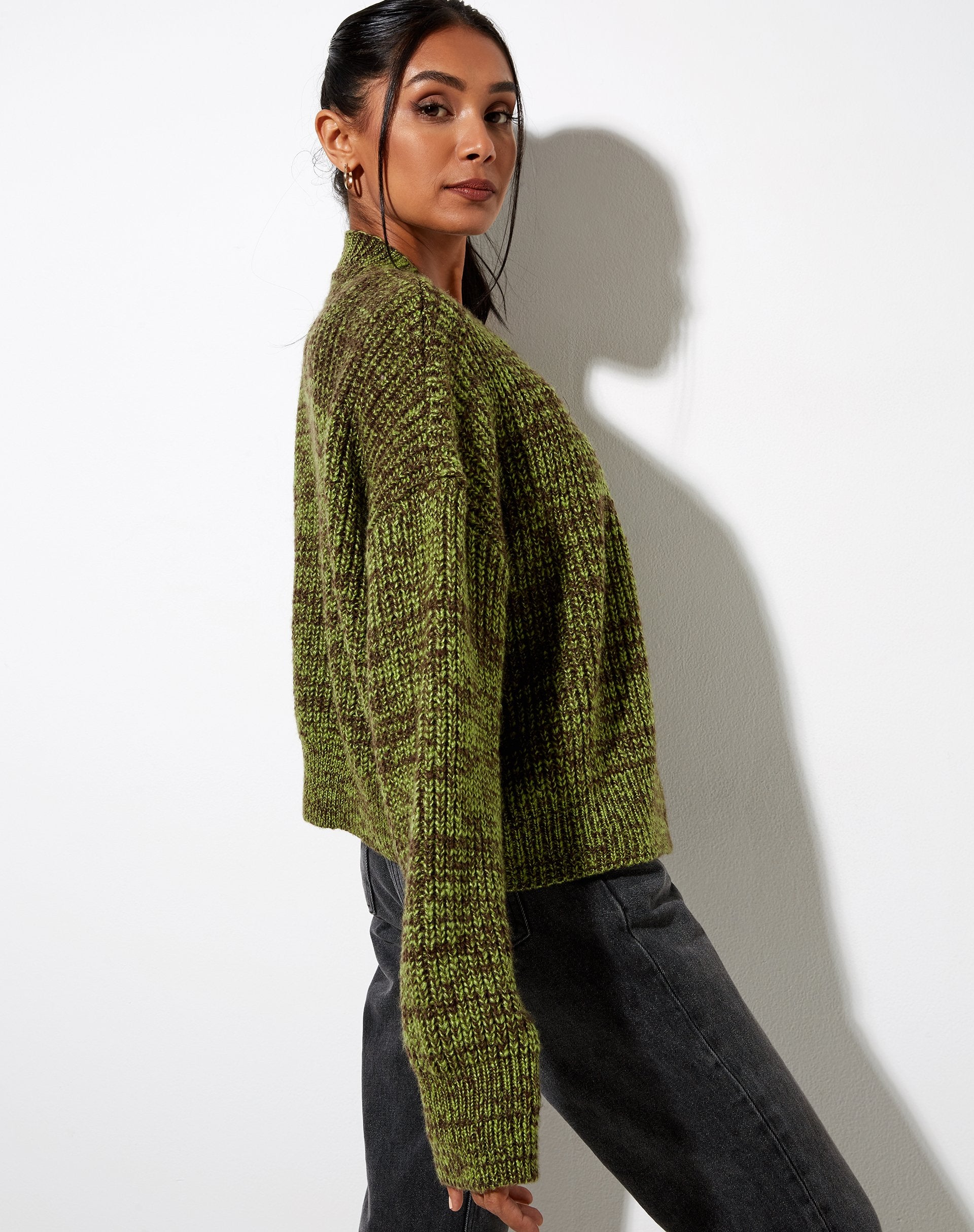 Imagen de Fia Cardigan en negro y verde