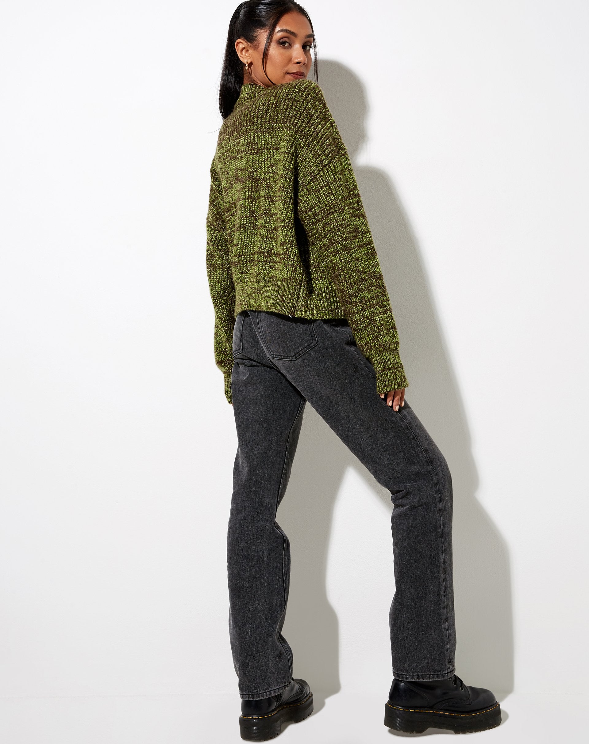 Imagen de Fia Cardigan en negro y verde