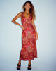 imagen de Fiaso Midi Dress in Abstract Paisley Red