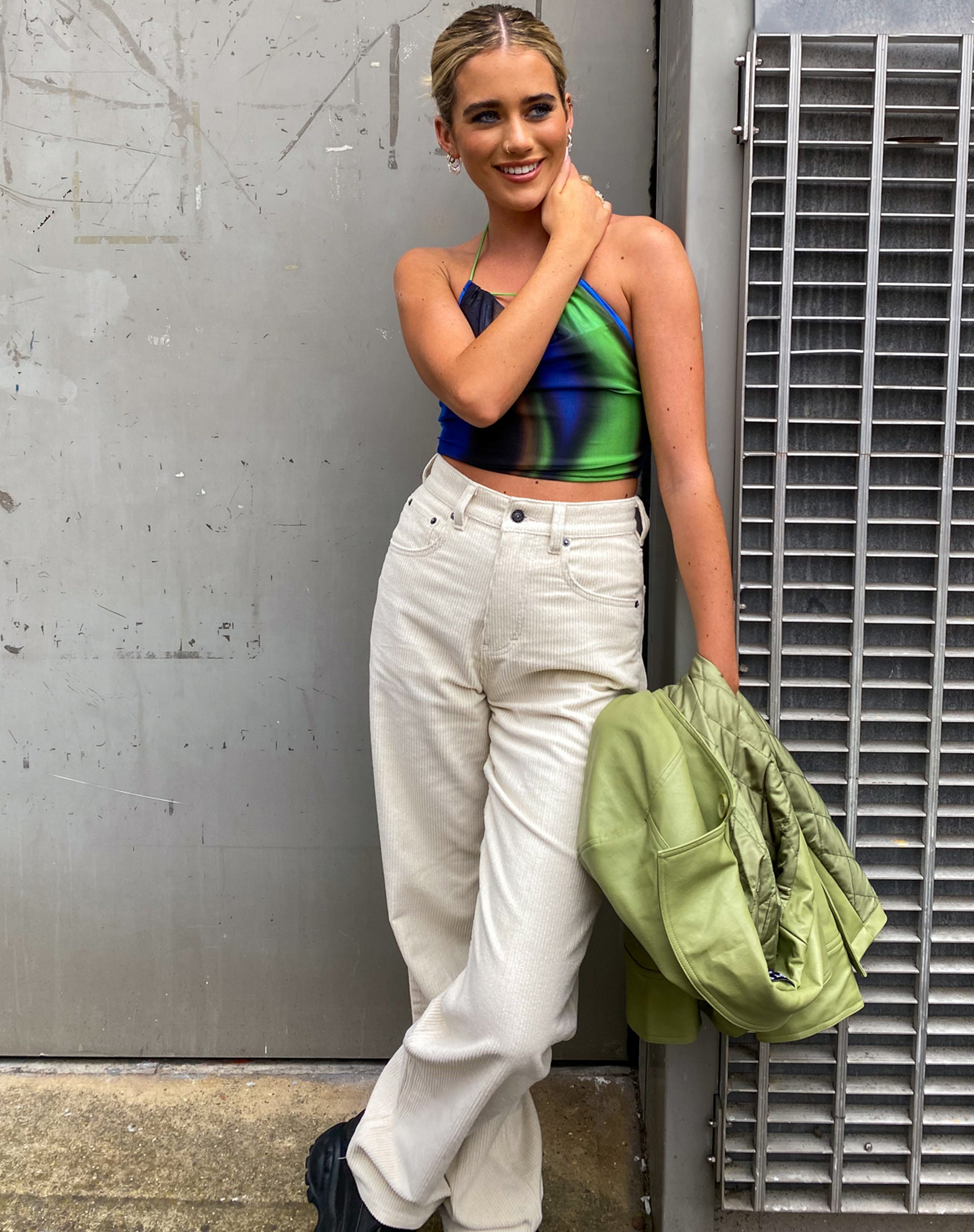 Imagen de MOTEL X OLIVIA NEILL Parallel Jeans in Cord Warm White