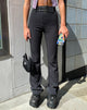 Imagen de MOTEL X OLIVIA NEILL Zocha Flare Trouser in Irregular Stripe Negro