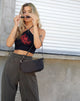 Imagen de April Crop Top en Negro Dragon Rojo