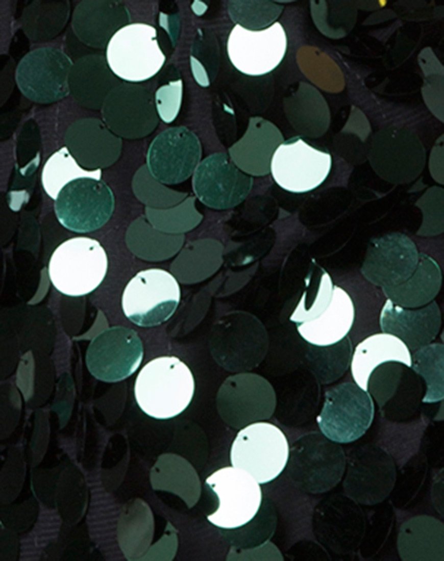 Imagen de Finn Vestido en Disco Lentejuelas Verde Bosque
