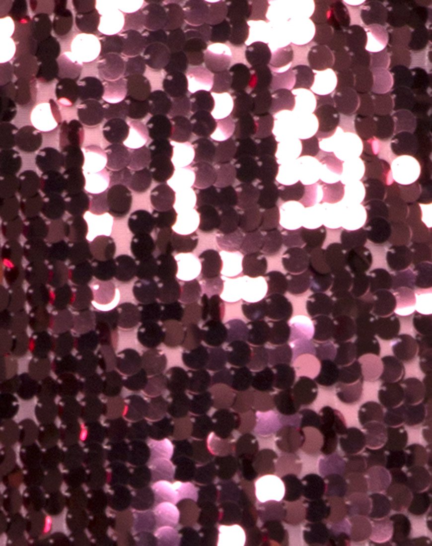 Imagen de Finn Vestido de lentejuelas disco rosa metalizado