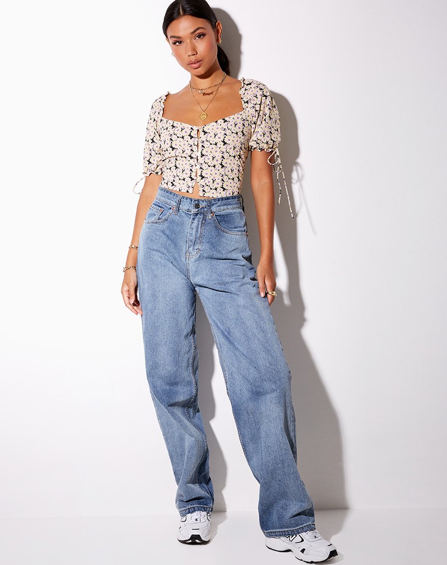 Imagen de Flaba Crop Top en Crema de Día Margarita