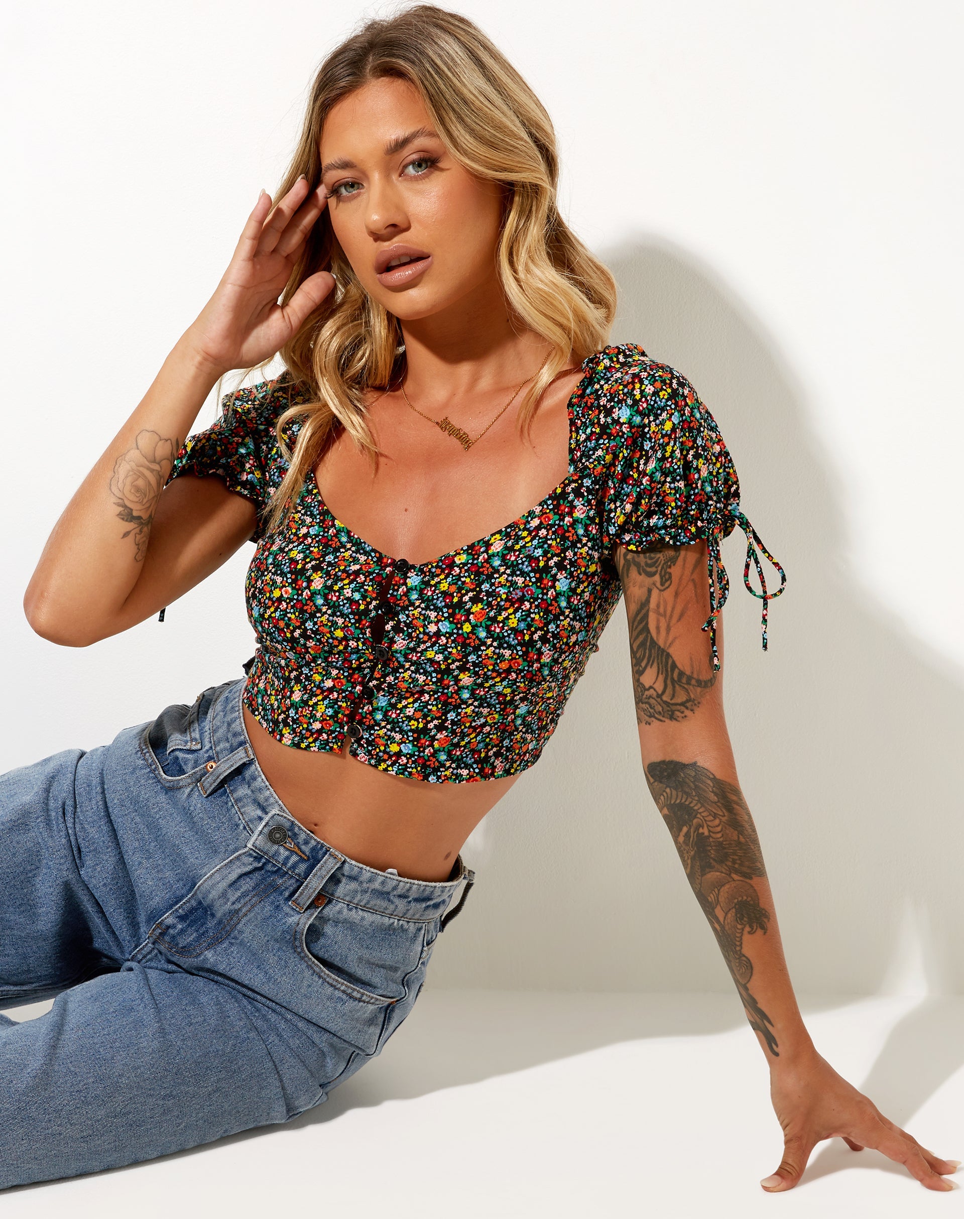 Imagen de Flaba Crop Top en Kenny Floral