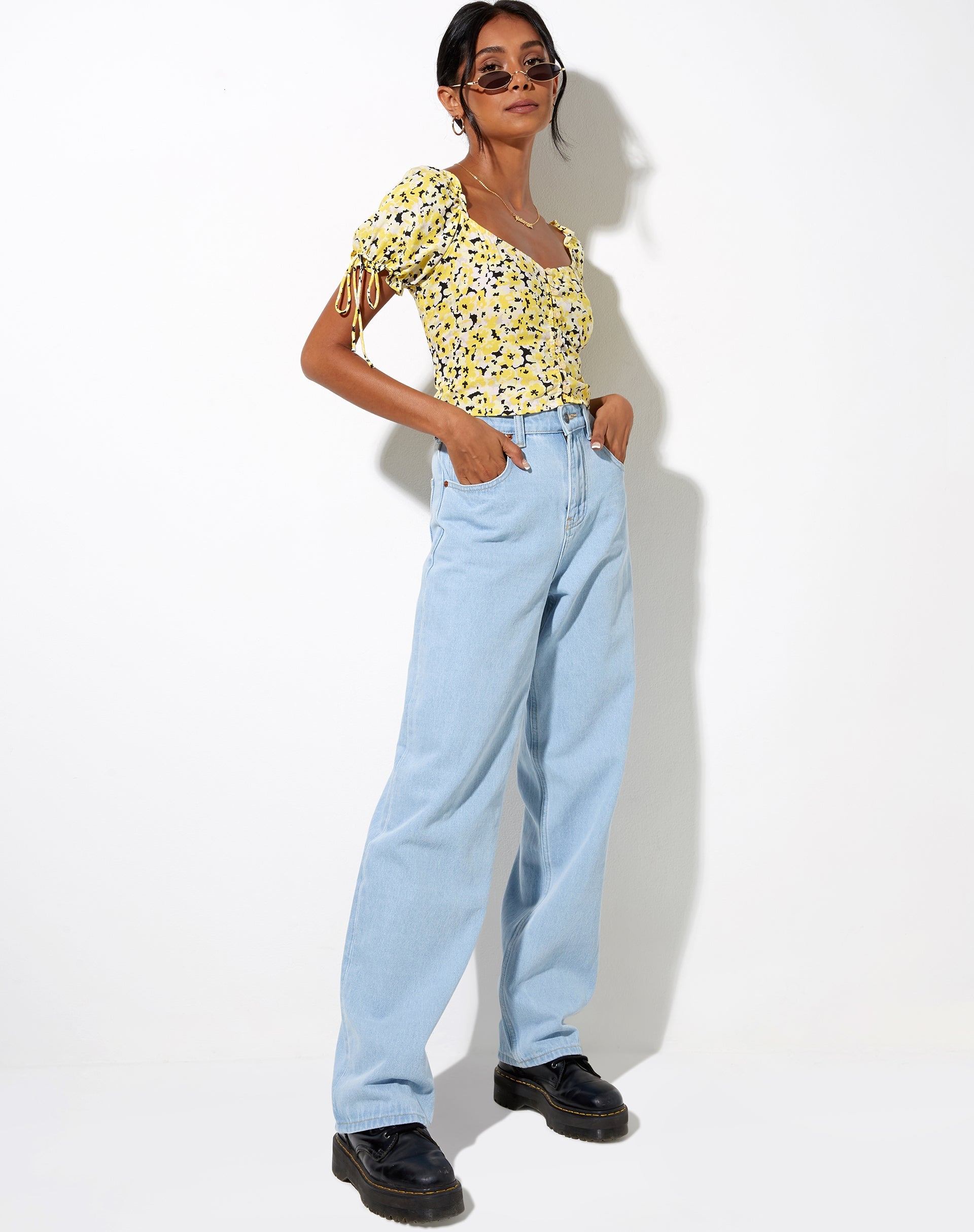 Imagen de Flaba Crop Top en Sunflower Pop Yellow